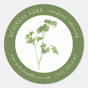 FRESH PARSLEY Biz ID Large Round Stickers II