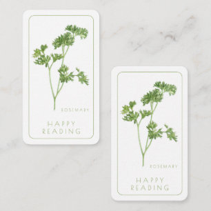 FRESH PARSLEY Bookmark - 3.5x2 Card + Text 