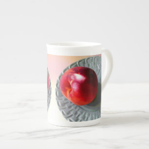 Fresh Peach in sunlight Bone China Mug