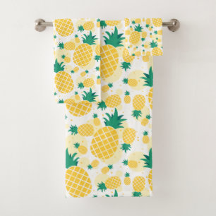Fresh Pineapple Bathroom Towel Set