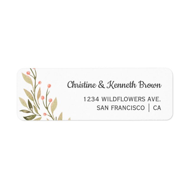 Fresh Pink wildflowers wedding personalized (Front)