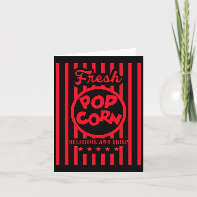 Fresh Popcorn Costume For Halloween  Card (Front)