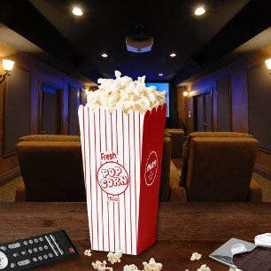 Fresh Popcorn Custom Name Home Theatre Box