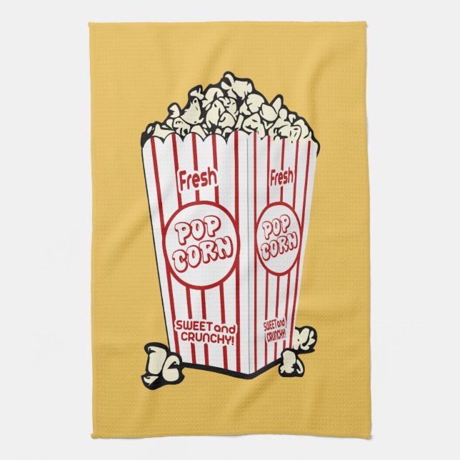 Fresh Popcorn Kitchen Towel (Vertical)