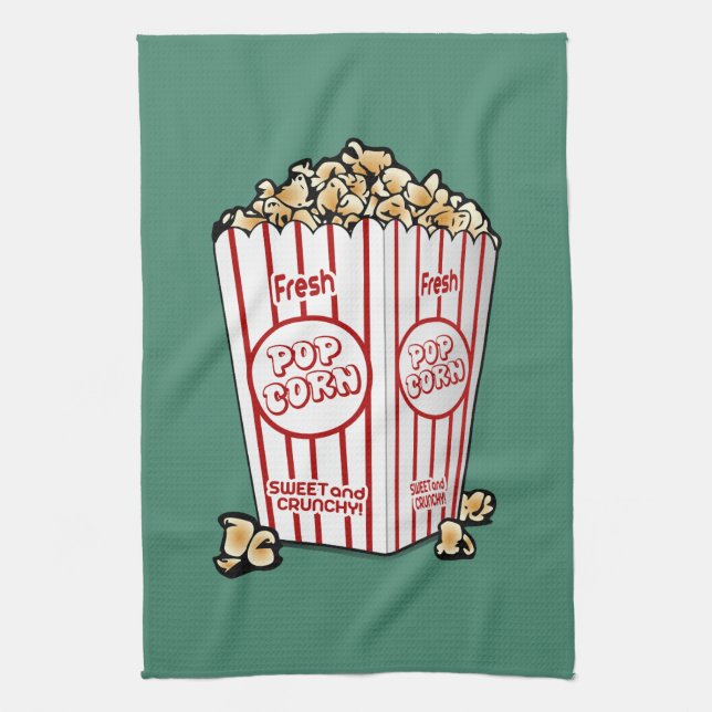 Fresh Popcorn Kitchen Towel (Vertical)