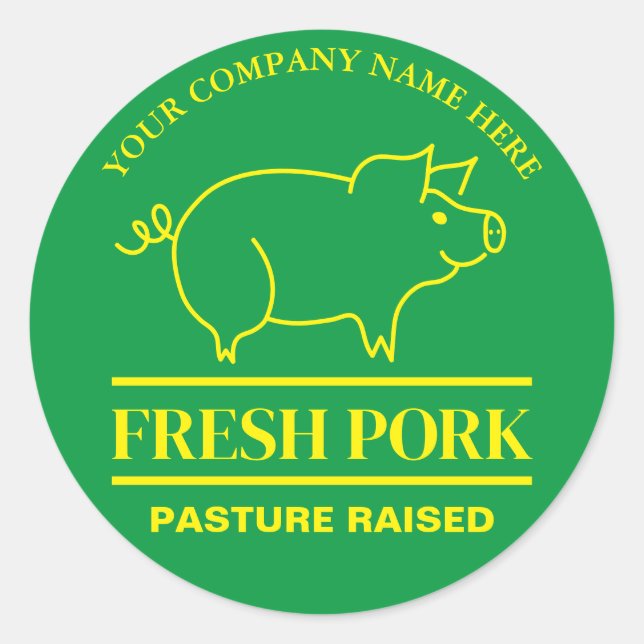 Fresh Pork Custom Sticker (Front)