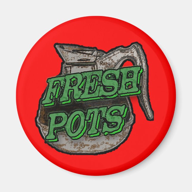 Fresh Pots Refrigerator Magnet (Front)