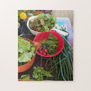 Fresh Produce Garden Goodness Harvest Time Jigsaw Puzzle
