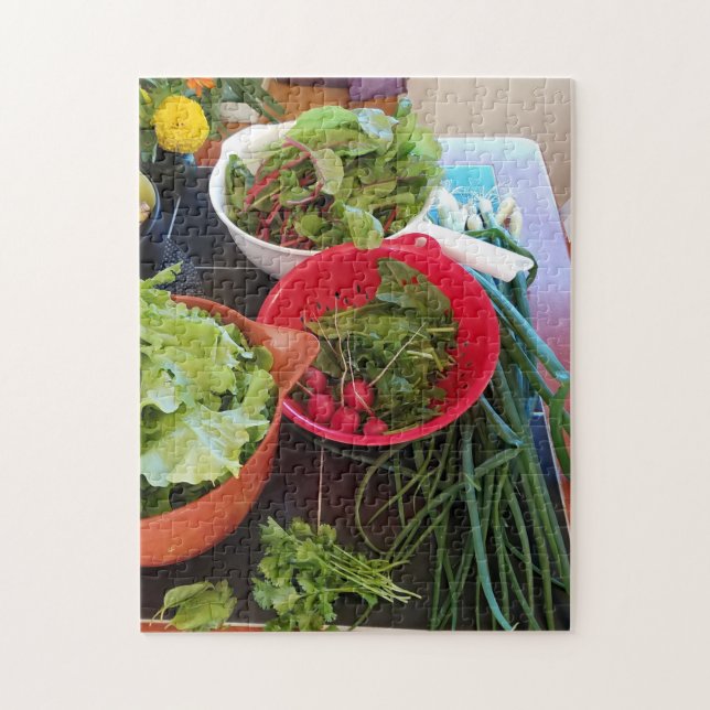 Fresh Produce Garden Goodness Harvest Time Jigsaw Puzzle (Vertical)