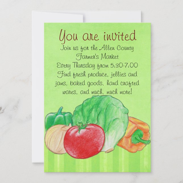 Fresh Produce Invitation (Front)