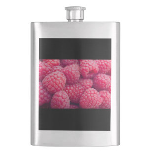 Fresh raspberries hip flask