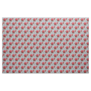Fresh raspberries in a bowl fabric