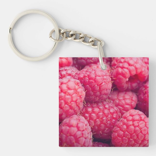 Fresh raspberries keychain (Front)