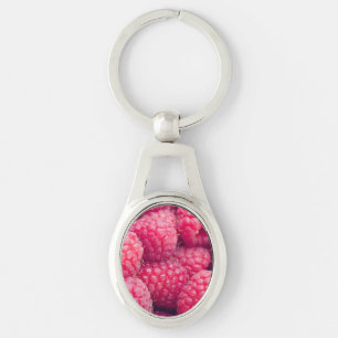 Fresh raspberries keychain