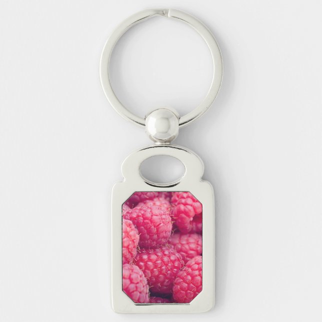 Fresh raspberries keychain (Front)