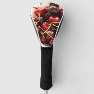 Fresh Red Cherries in a Bowl Photograph Golf Head Cover