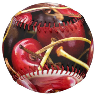 Fresh Red Cherries in a Bowl Photograph Softball