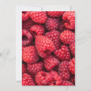 Fresh red raspberries