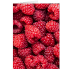 Fresh red raspberries