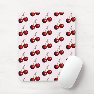 Fresh Red Sweet Cherries Mouse Pad