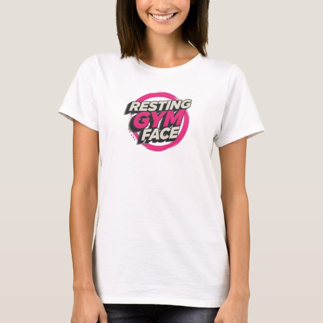 Fresh RESTING GYM FACE Graphic Tee Design (Front)