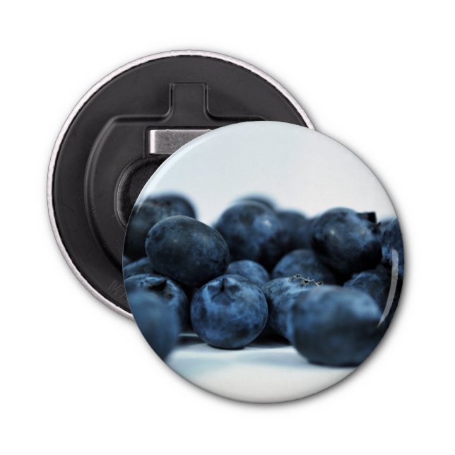 Fresh Ripe Blueberries Bottle Opener (Front)
