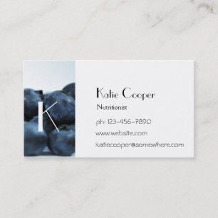 Fresh Ripe Blueberries Business Card