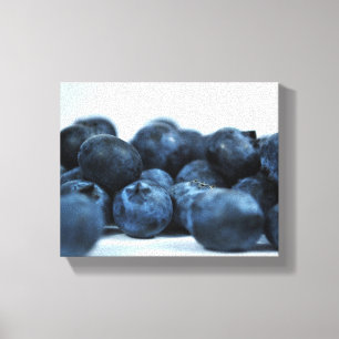 Fresh Ripe Blueberries Canvas Print