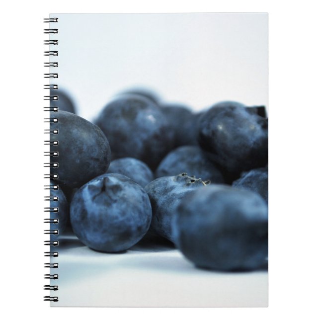 Fresh Ripe Blueberries Notebook (Front)