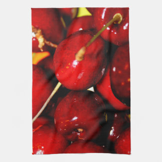 Fresh Ripe Cherries Kitchen Towel