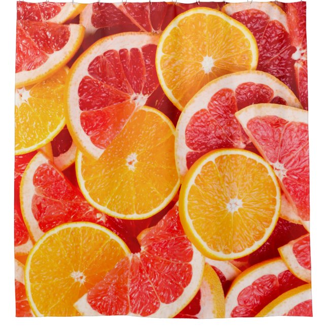 Fresh ripe orange and grapefruit backgroundbackgro (Front)
