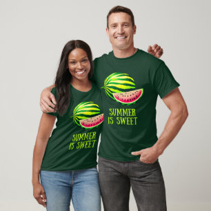 Fresh, Ripe Watermelon with Summer Vibes T-Shirt