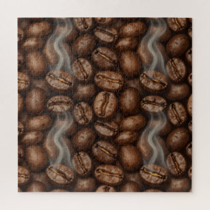 Fresh Roasted Coffee Beans Steam Aroma Jigsaw Puzzle