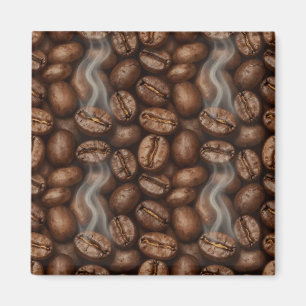 Fresh Roasted Coffee Beans Steam Aroma Magnet