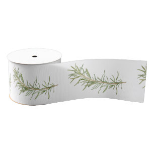 Fresh Rosemary 3" Wide Grosgrain Ribbon