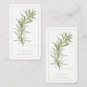 FRESH ROSEMARY Bookmark - 3.5x2 Card + Text