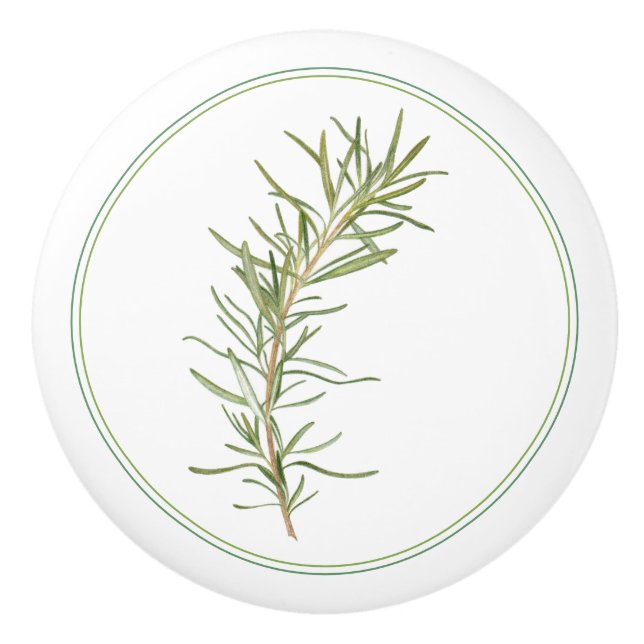 FRESH ROSEMARY Ceramic Knob (Front)