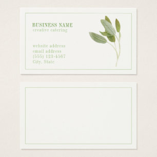 FRESH SAGE 3.5x2 Business Card