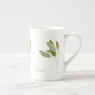 FRESH SAGE Bone China Mug
