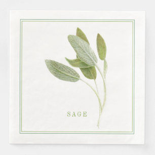 FRESH SAGE Standard Dinner Paper Napkins