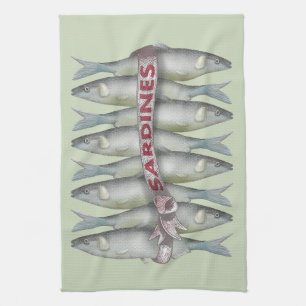 Fresh Sardines Kitchen Towel