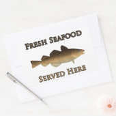 Fresh Seafood Logo (Atlantic Cod) Sticker (Envelope)
