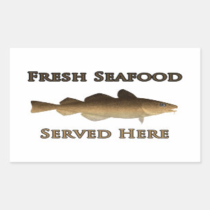 Fresh Seafood Logo (Atlantic Cod) Sticker