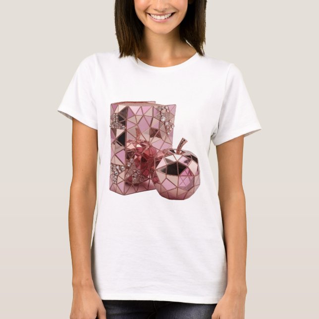 Fresh Silver ABSTRACT ART Statement Design T-Shirt (Front)