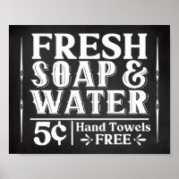 Fresh Soap & Water Vintage Farmhouse Bathroom Post