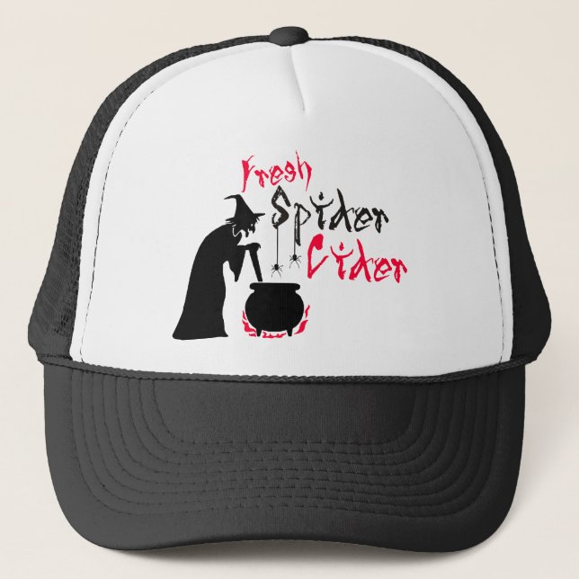 Fresh Spider Cider Trucker Hat (Front)