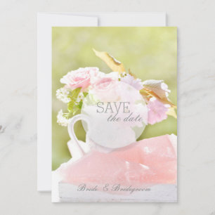 Fresh Spring Flower Bouquet Wedding Save The Date