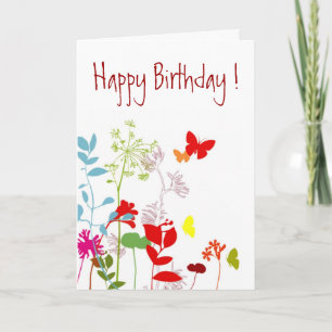 Fresh Spring, Happy Birthday ! - Customize Card