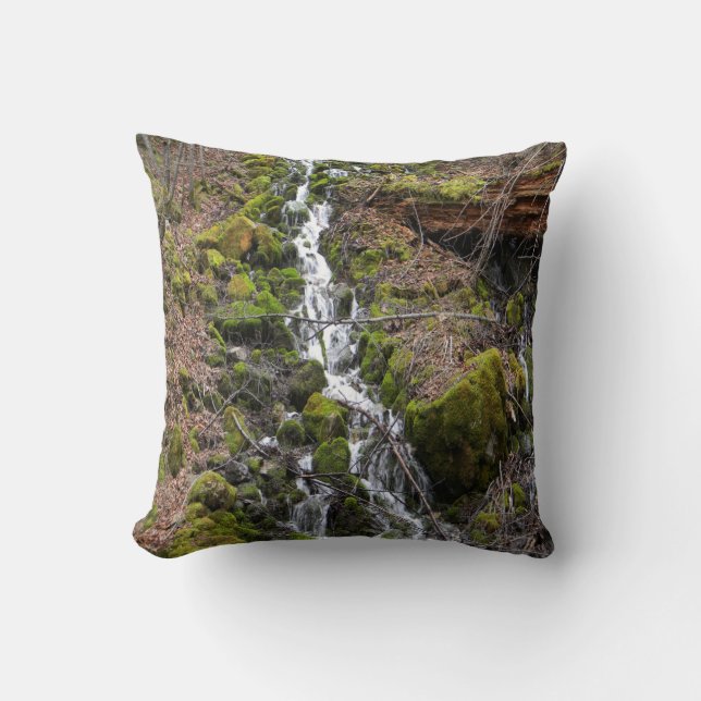 Fresh spring... throw pillow (Front)