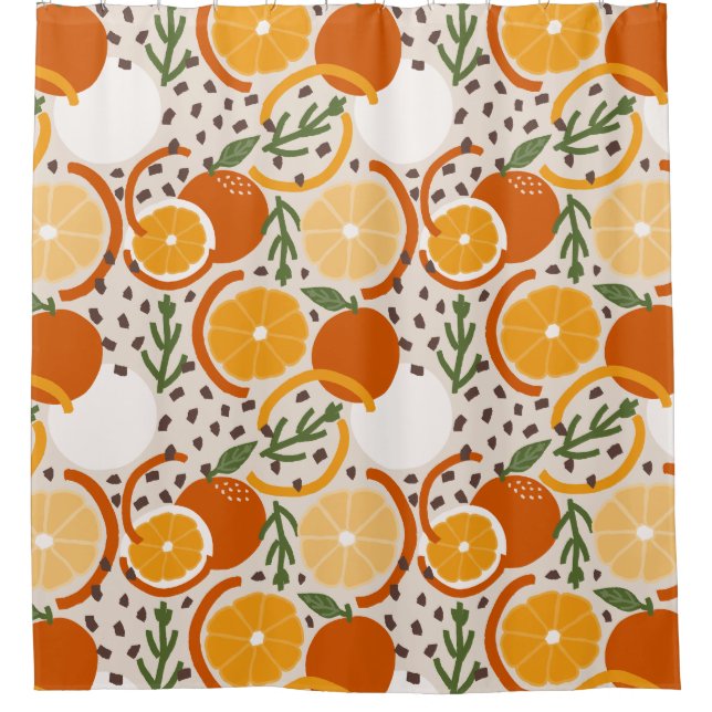 Fresh Squeezed Citrus Fruit Confetti Retro Kitchen (Front)
